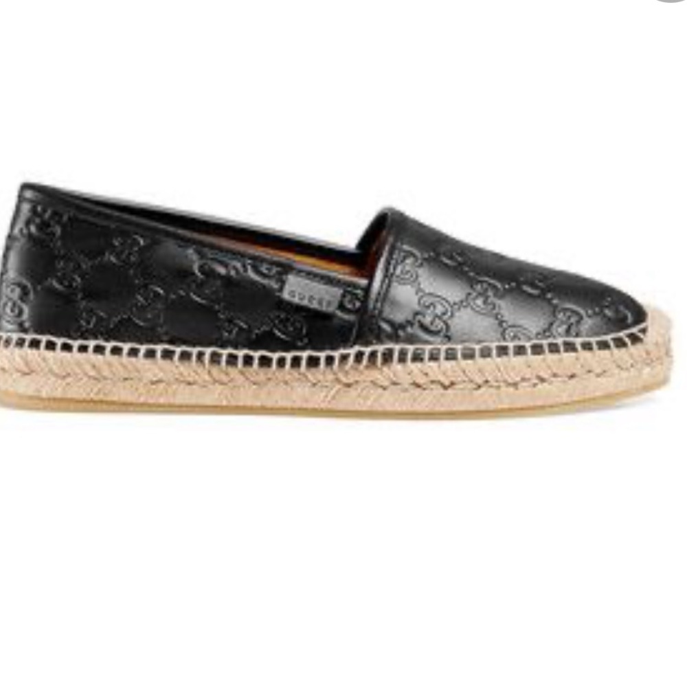 Like New GUCCI Leather Espadrilles